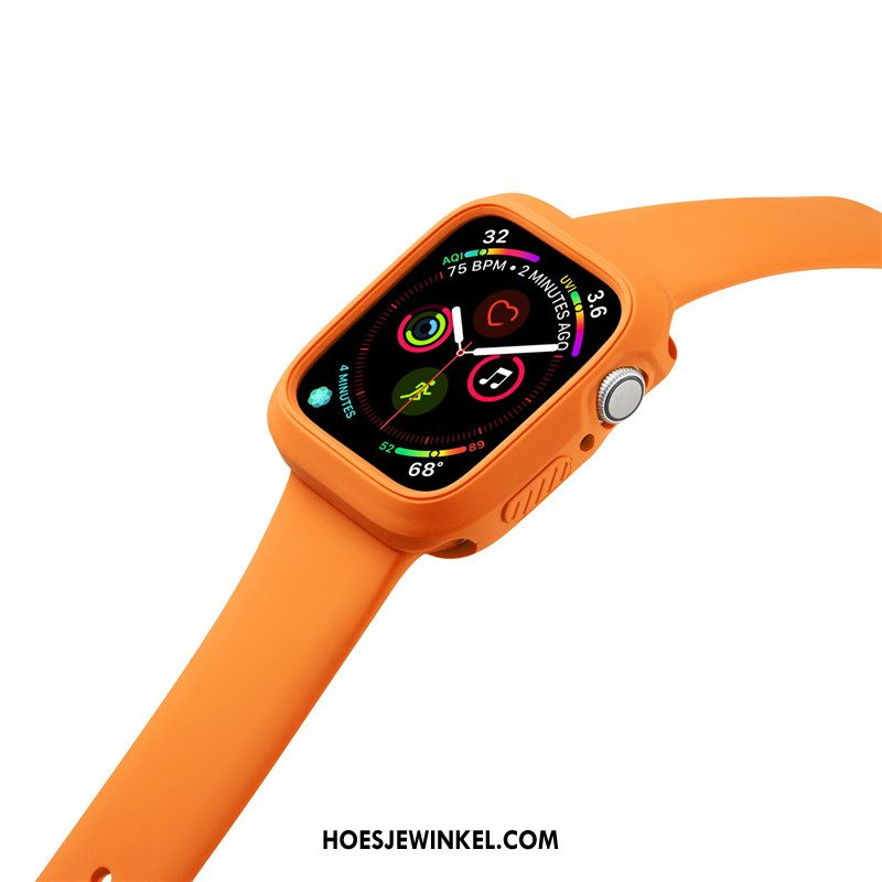 Apple Watch Series 3 Hoesje Anti-fall Oranje Sport, Apple Watch Series 3 Hoesje Siliconen
