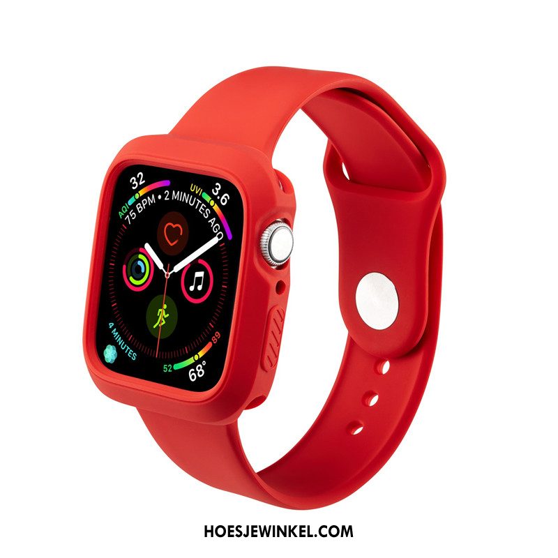Apple Watch Series 4 Hoesje Waterdicht Persoonlijk Rood, Apple Watch Series 4 Hoesje All Inclusive Trend