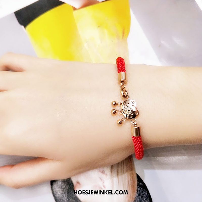 Armbanden Dames Accessoires Rose Goud Vrouwen, Armbanden Trend Student Rot