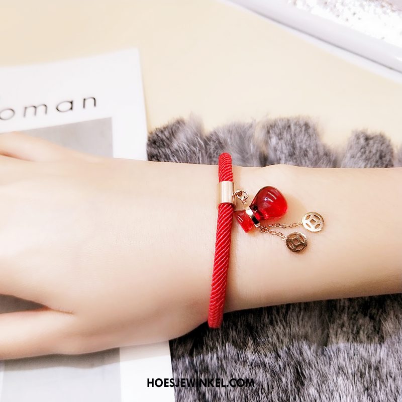 Armbanden Dames Nieuw Vrouwen Weven, Armbanden Accessoires Kwasten Rot