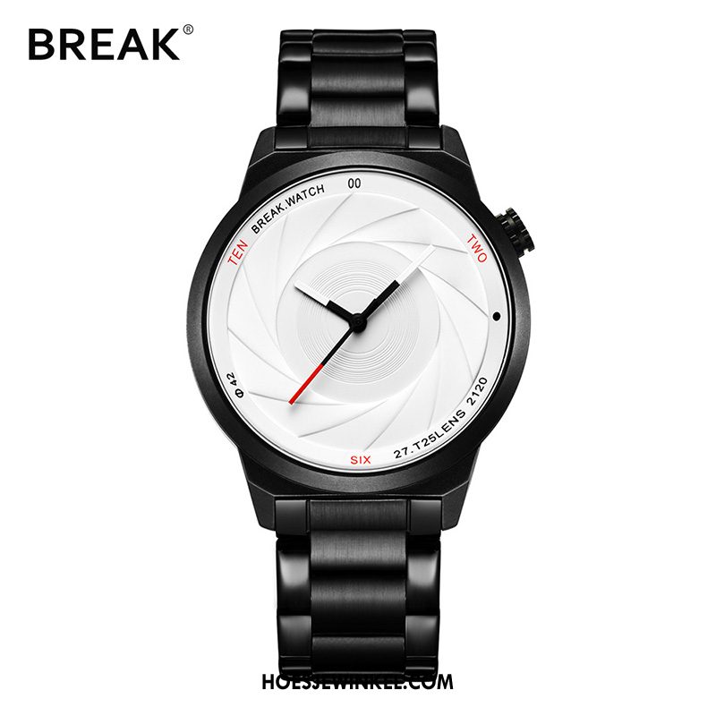 Horloges Heren Horloge Trend Scheppend, Horloges Lovers Vrouwen Weiß Schwarz