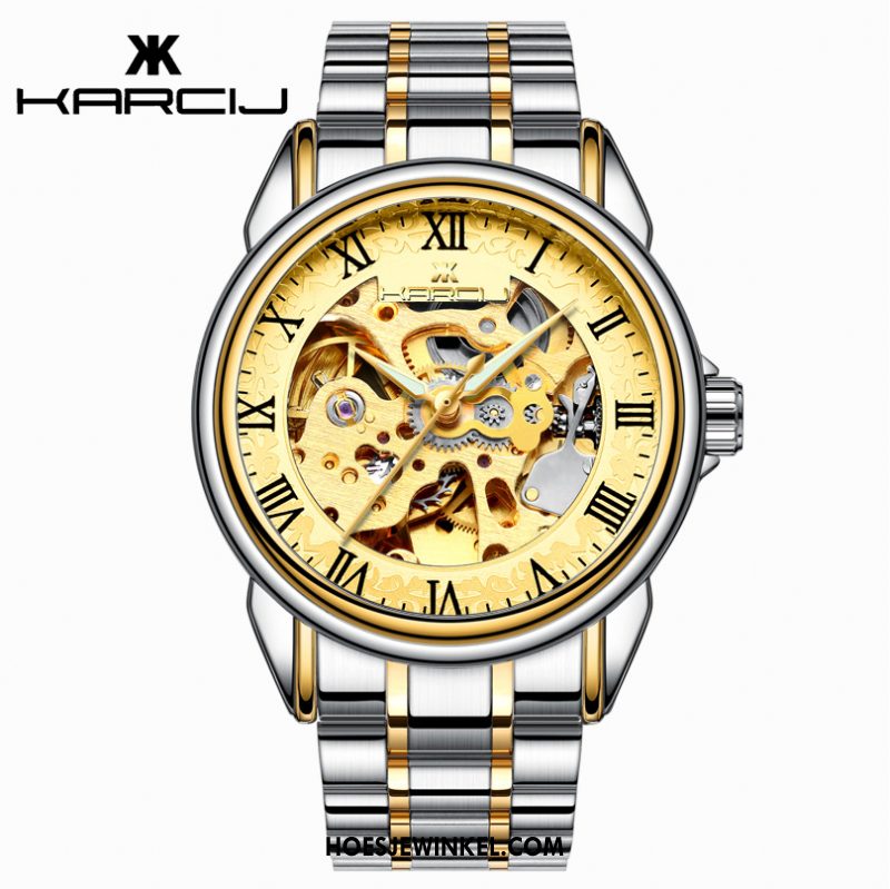 Horloges Heren Mannen Horloge Kant, Horloges Student Waterdicht Gold