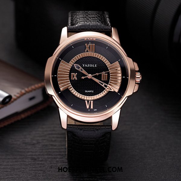 Horloges Heren Quartz Horloge Mode Eenvoudig, Horloges Mannen Rose Goud