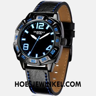 Horloges Heren Trend Tiener Horloge, Horloges Student Nieuw Blau