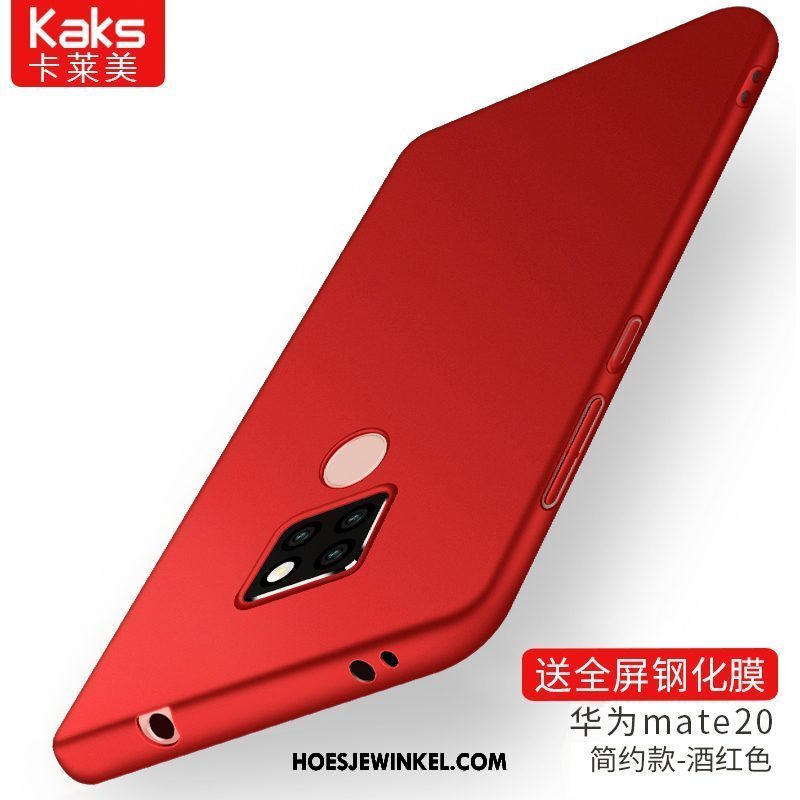 Huawei Mate 20 Hoesje Scheppend Rood Persoonlijk, Huawei Mate 20 Hoesje Mobiele Telefoon Schrobben