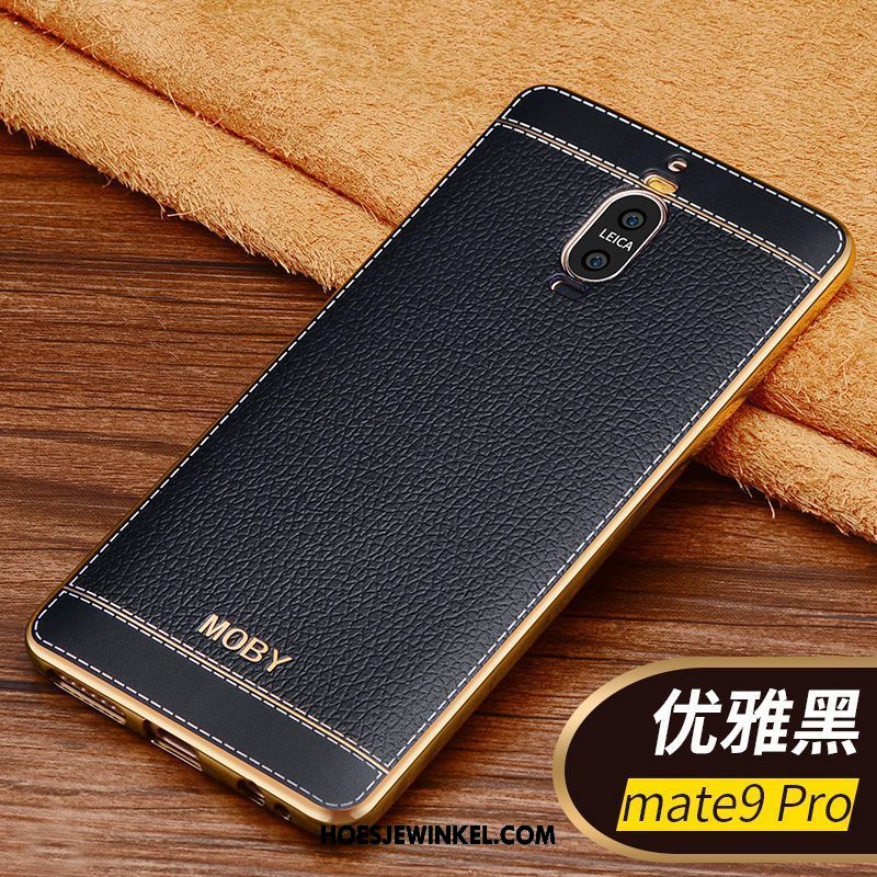 Huawei Mate 9 Pro Hoesje Leer Hoes Bedrijf, Huawei Mate 9 Pro Hoesje Dun Anti-fall