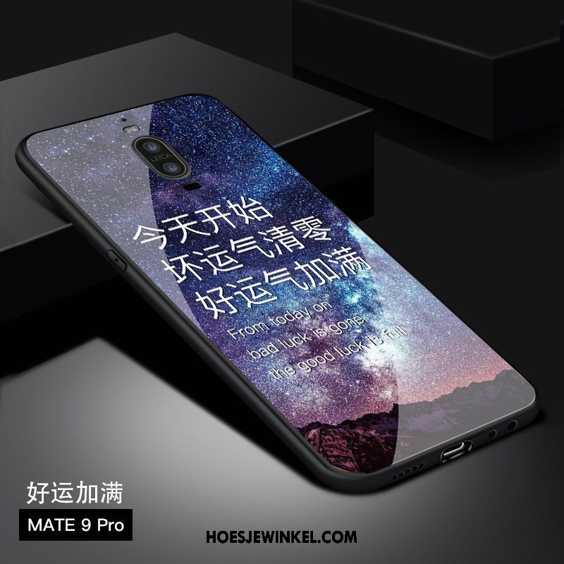 Huawei Mate 9 Pro Hoesje Scheppend Bescherming Purper, Huawei Mate 9 Pro Hoesje Hoes Persoonlijk