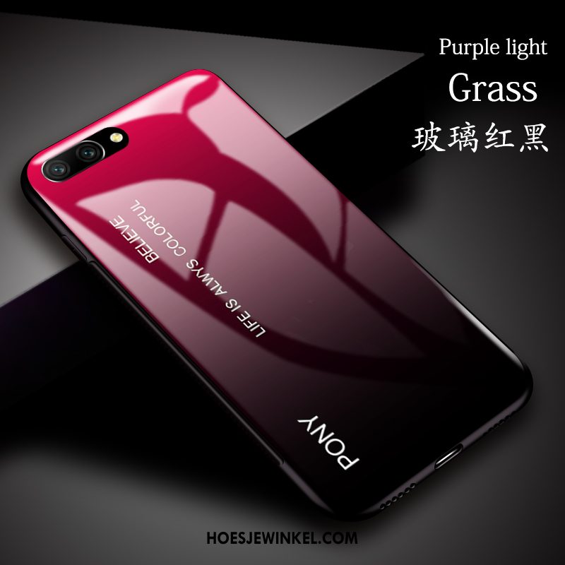 Huawei Nova 2s Hoesje Eenvoudige Glas Siliconen, Huawei Nova 2s Hoesje Persoonlijk Net Red