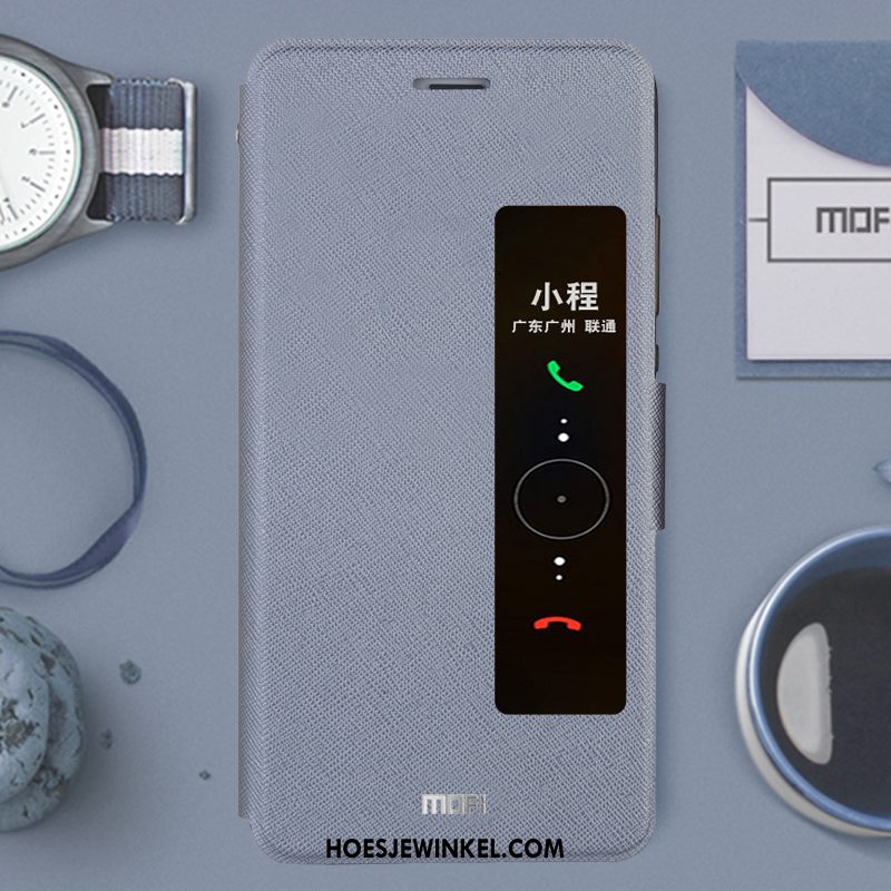 Huawei P10 Hoesje Siliconen Persoonlijk Pu, Huawei P10 Hoesje Grijs Bescherming
