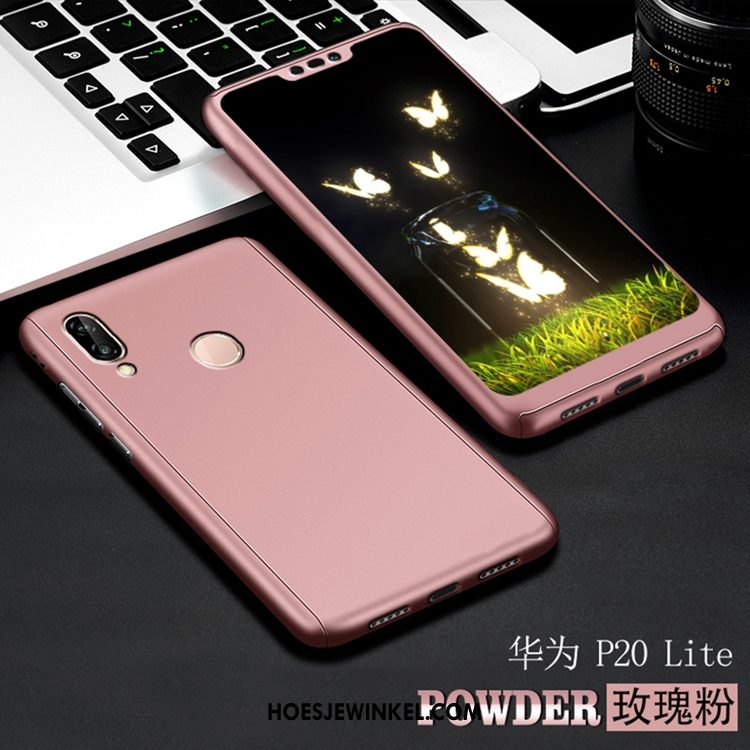 Huawei P20 Lite Hoesje Hard Roze Mobiele Telefoon, Huawei P20 Lite Hoesje Jeugd Schrobben