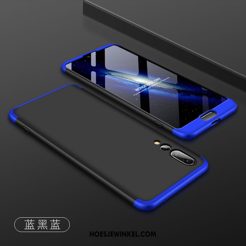 Huawei P20 Pro Hoesje All Inclusive Zilver Tempereren, Huawei P20 Pro Hoesje Blauw Mobiele Telefoon