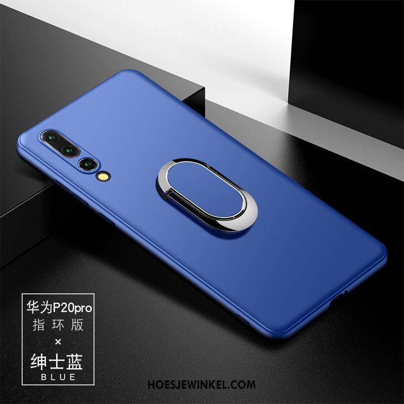 Huawei P20 Pro Hoesje Anti-fall Siliconen Zacht, Huawei P20 Pro Hoesje Blauw Schrobben