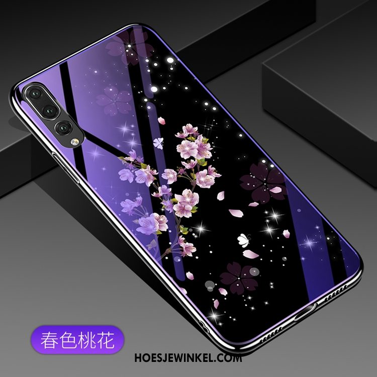 Huawei P20 Pro Hoesje Purper All Inclusive Mobiele Telefoon, Huawei P20 Pro Hoesje Glas Anti-fall