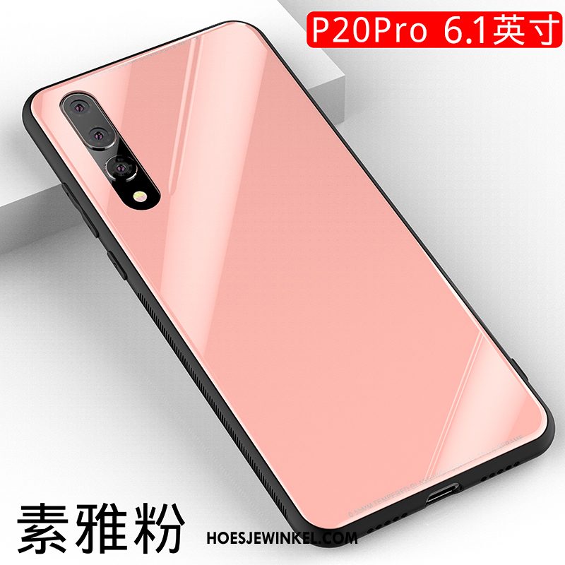 Huawei P20 Pro Hoesje Siliconen Hoes Anti-fall, Huawei P20 Pro Hoesje Roze All Inclusive