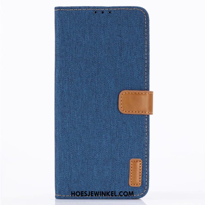 Huawei P30 Hoesje Blauw Portemonnee Folio, Huawei P30 Hoesje Hoes Bescherming