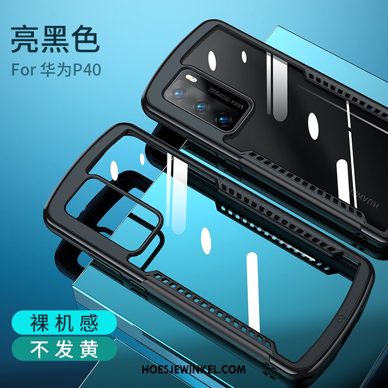Huawei P40 Hoesje Dun Doorzichtig Siliconen, Huawei P40 Hoesje Glas Persoonlijk
