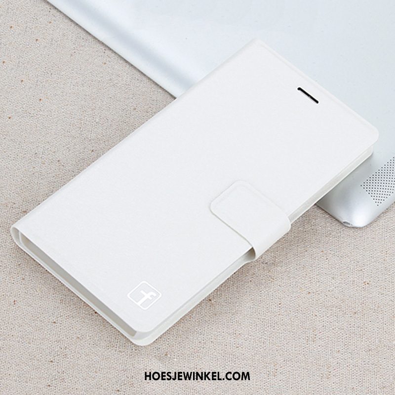Huawei Y6 2018 Hoesje Mobiele Telefoon Bescherming Folio, Huawei Y6 2018 Hoesje Hoes Wit