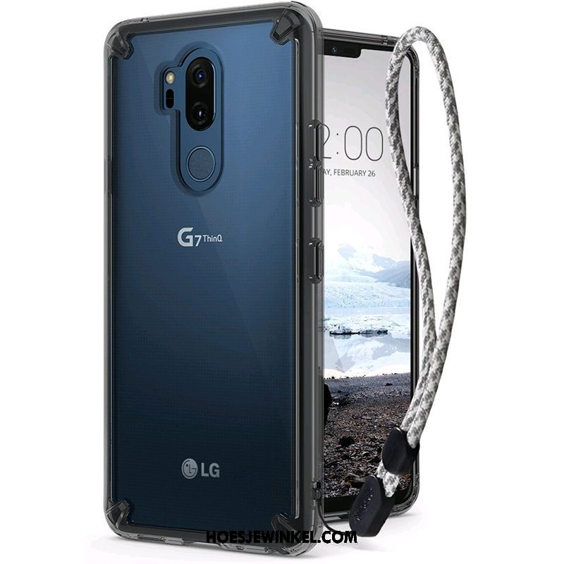 Lg G7 Thinq Hoesje Hoes Anti-fall Doorzichtig, Lg G7 Thinq Hoesje All Inclusive Nieuw