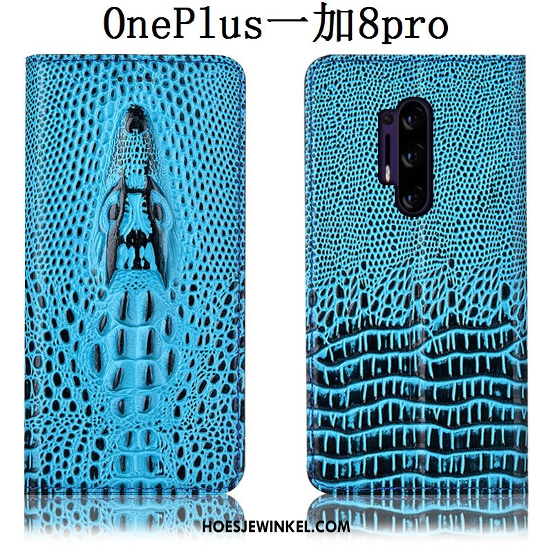 Oneplus 8 Pro Hoesje Blauw Mobiele Telefoon Anti-fall, Oneplus 8 Pro Hoesje Bescherming Hoes