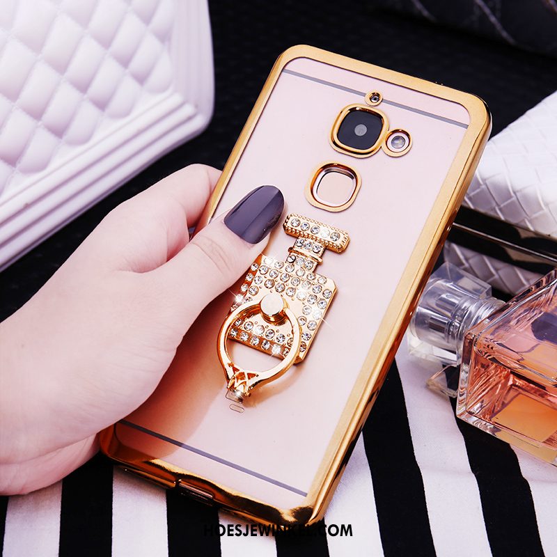 Samsung Galaxy A5 2016 Hoesje Klittenband Ring Goud, Samsung Galaxy A5 2016 Hoesje Hoes Bescherming