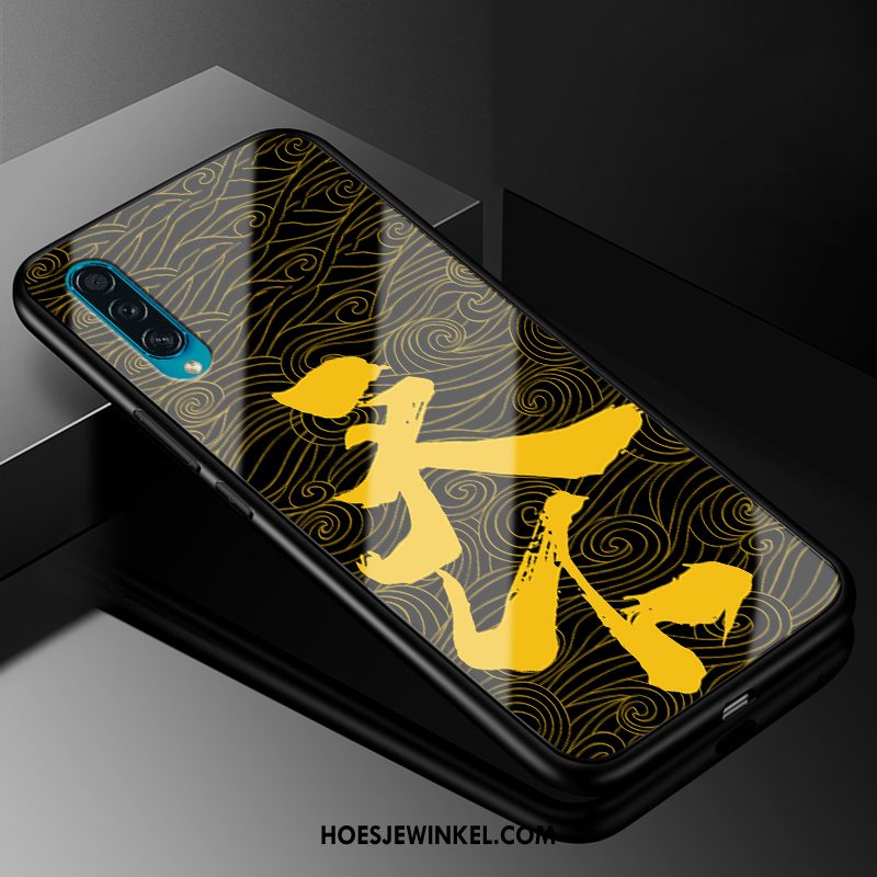 Samsung Galaxy A50s Hoesje Mode Hoes Bescherming, Samsung Galaxy A50s Hoesje Geel Scheppend