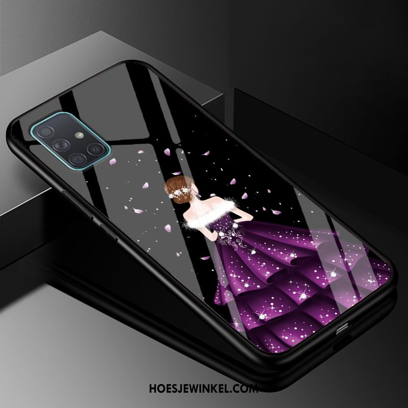 Samsung Galaxy A71 Hoesje Mobiele Telefoon Gazen Siliconen, Samsung Galaxy A71 Hoesje All Inclusive Glas