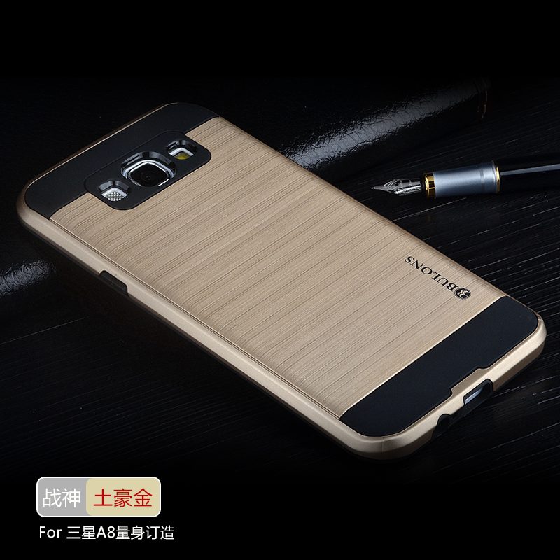 Samsung Galaxy A8 Hoesje Goud Anti-fall Trend, Samsung Galaxy A8 Hoesje Siliconen Hoes