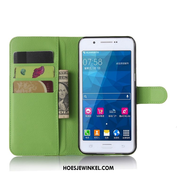 Samsung Galaxy A8 Hoesje Leren Etui All Inclusive Soort Aziatische Vrucht, Samsung Galaxy A8 Hoesje Mobiele Telefoon Anti-fall