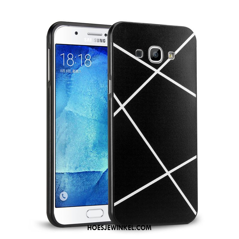 Samsung Galaxy A8 Hoesje Omlijsting Ster Achterklep, Samsung Galaxy A8 Hoesje Mobiele Telefoon Metaal