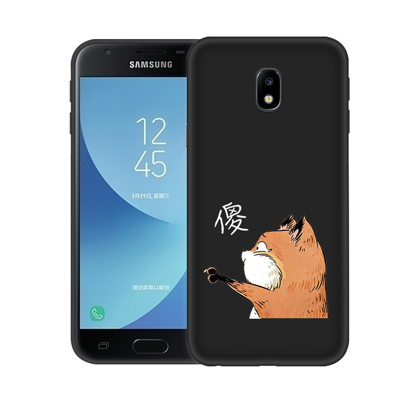 Samsung Galaxy J3 2017 Hoesje Mobiele Telefoon Siliconen Spotprent, Samsung Galaxy J3 2017 Hoesje Anti-fall Bescherming