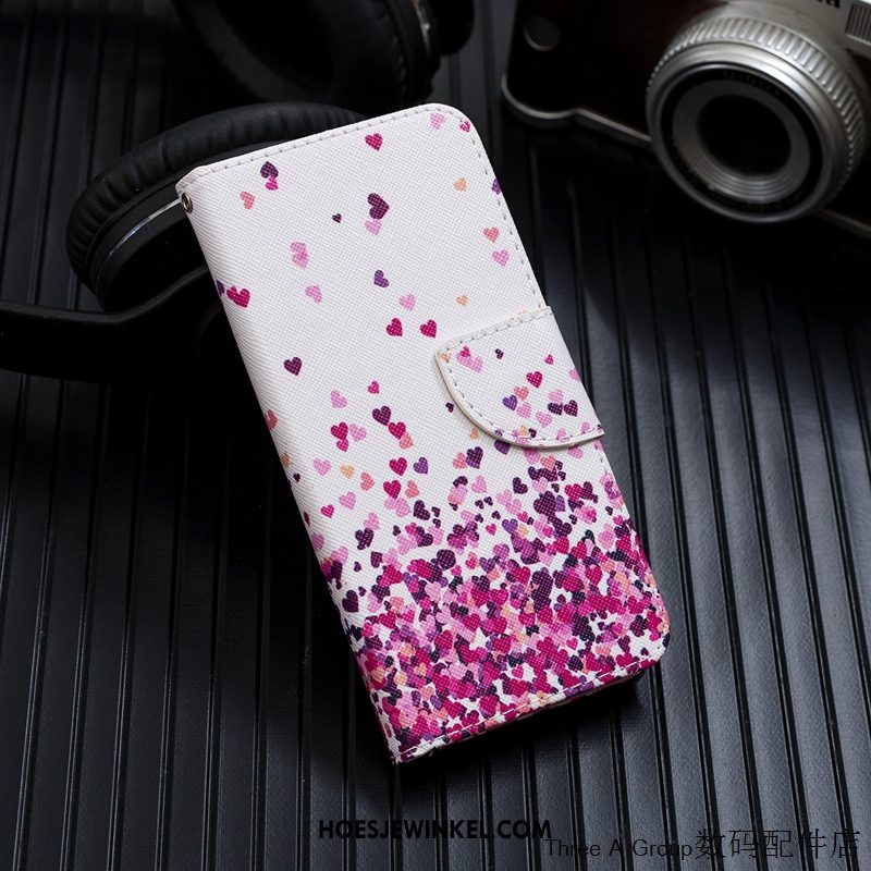 Samsung Galaxy J6 Hoesje Roze Ster Spotprent, Samsung Galaxy J6 Hoesje Kaart Mobiele Telefoon