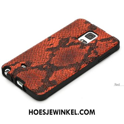 Samsung Galaxy Note 4 Hoesje Hoes Patroon Rood, Samsung Galaxy Note 4 Hoesje Ster Echte
