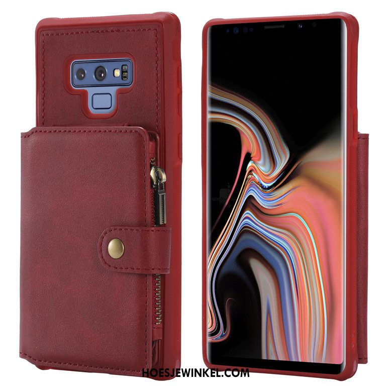 Samsung Galaxy Note 9 Hoesje Hoes Rits Ster, Samsung Galaxy Note 9 Hoesje Bescherming All Inclusive