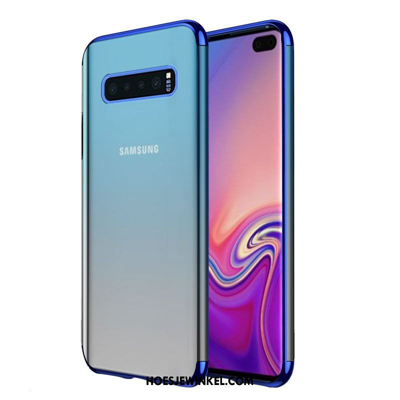 Samsung Galaxy S10+ Hoesje Scheppend Hoes Ster, Samsung Galaxy S10+ Hoesje Blauw Bescherming