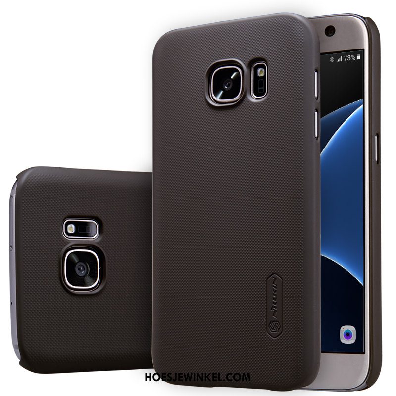 Samsung Galaxy S7 Hoesje Bescherming Hard Schrobben, Samsung Galaxy S7 Hoesje Zwart Mobiele Telefoon