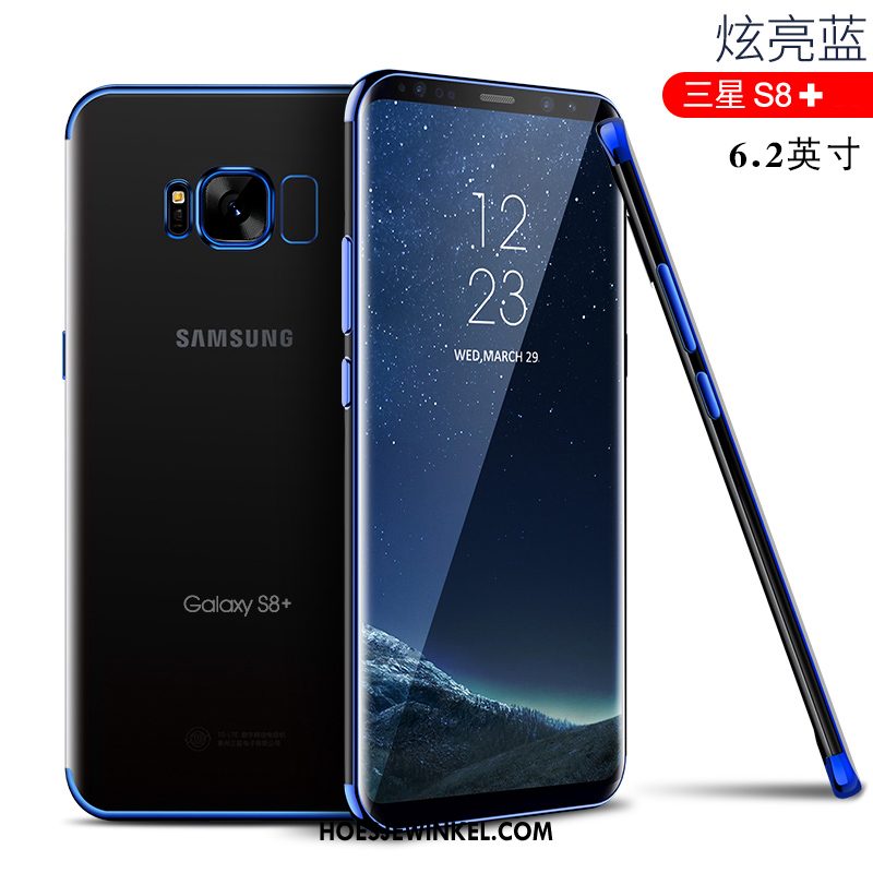 Samsung Galaxy S8+ Hoesje Blauw Ster Eenvoudige, Samsung Galaxy S8+ Hoesje Siliconen Anti-fall