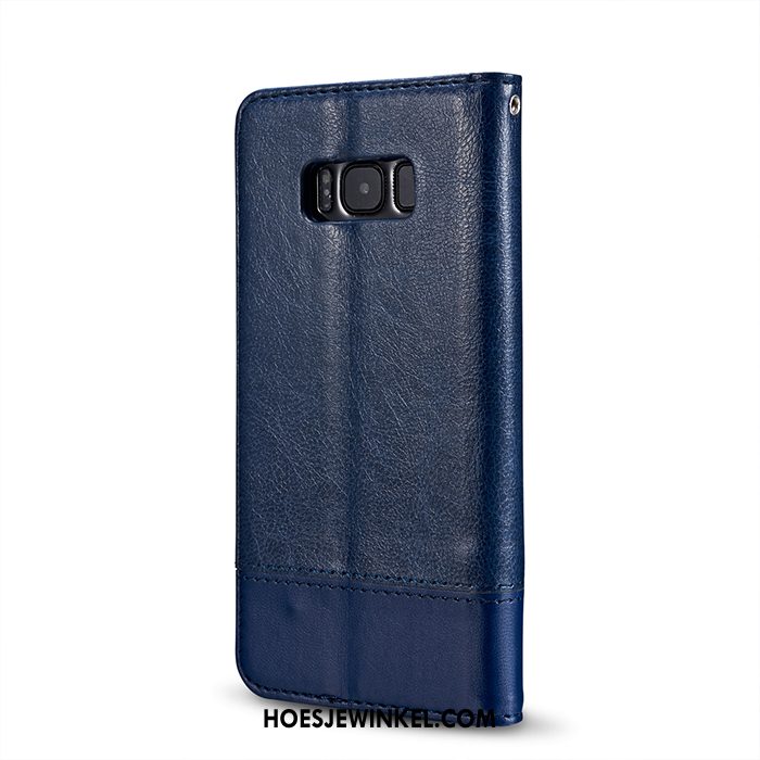 Samsung Galaxy S8+ Hoesje Kaart Ster All Inclusive, Samsung Galaxy S8+ Hoesje Hanger Blauw