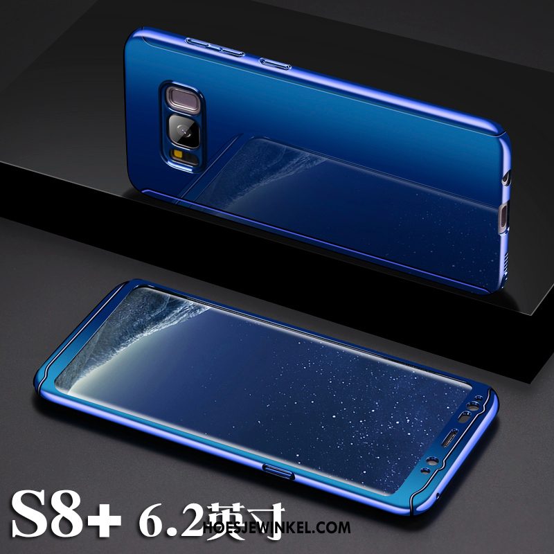 Samsung Galaxy S8+ Hoesje Metaal Hoes Trend, Samsung Galaxy S8+ Hoesje All Inclusive Blauw