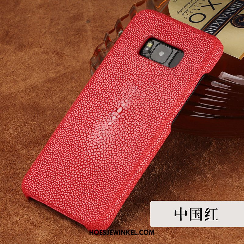 Samsung Galaxy S8+ Hoesje Mobiele Telefoon Rood Bescherming, Samsung Galaxy S8+ Hoesje Nieuw Leren Etui