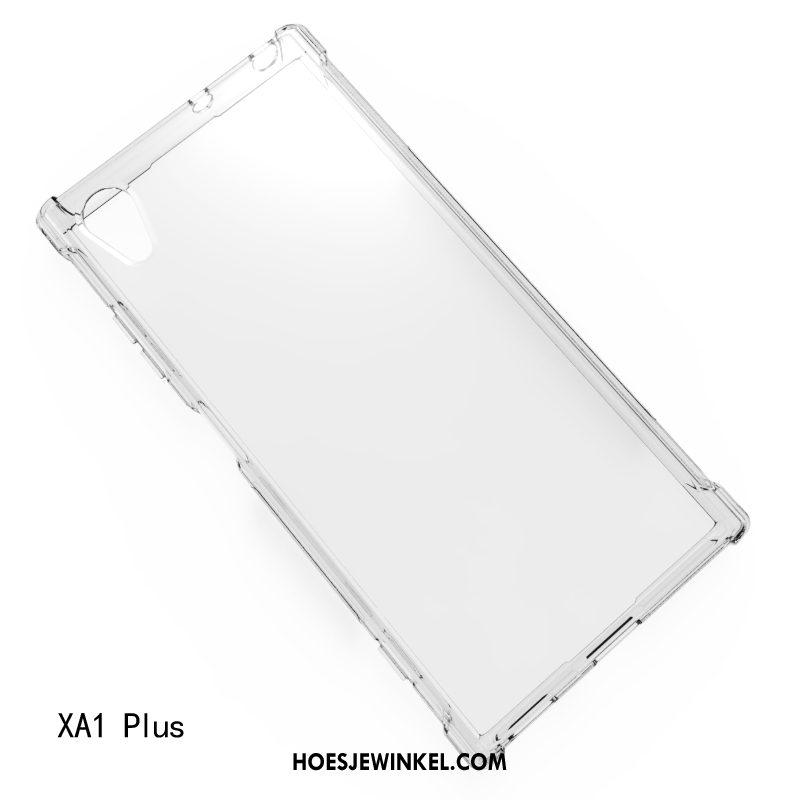 Sony Xperia Xa1 Plus Hoesje Siliconen Zacht Wit, Sony Xperia Xa1 Plus Hoesje Bescherming Hoes
