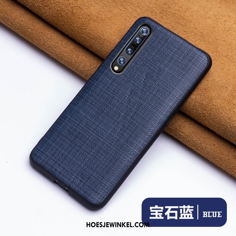 Xiaomi Mi 10 Pro Hoesje Luxe Mobiele Telefoon Persoonlijk, Xiaomi Mi 10 Pro Hoesje Anti-fall Blauw Beige