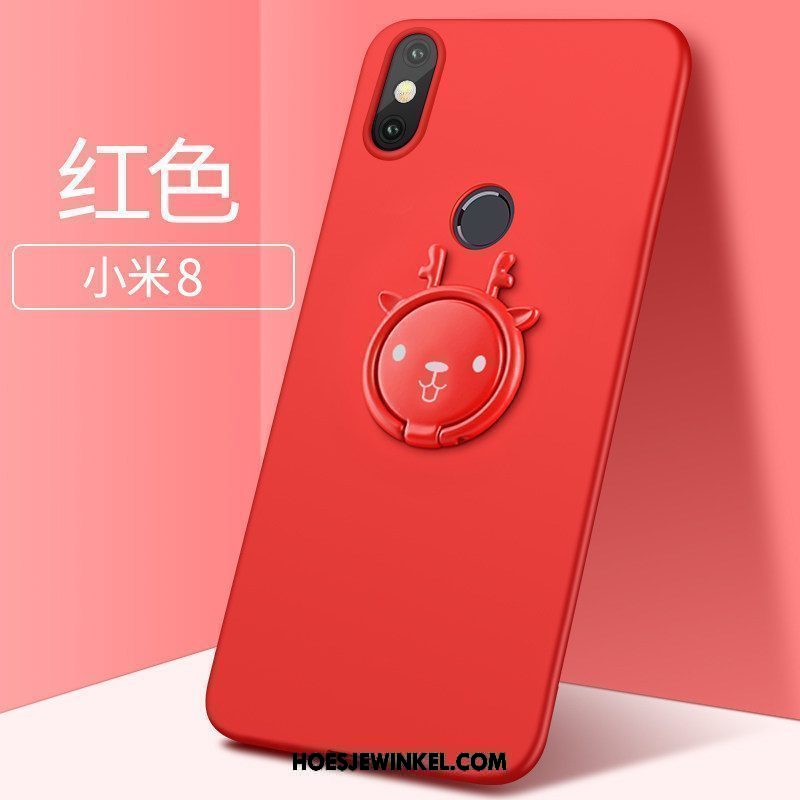 Xiaomi Mi 8 Hoesje Net Red Lovers Scheppend, Xiaomi Mi 8 Hoesje Mooie Hoes Beige