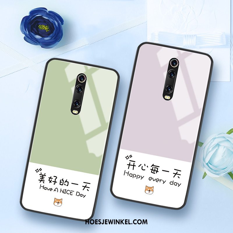 Xiaomi Mi 9t Pro Hoesje Kunst Eenvoudige Persoonlijk, Xiaomi Mi 9t Pro Hoesje Lovers Rood Beige