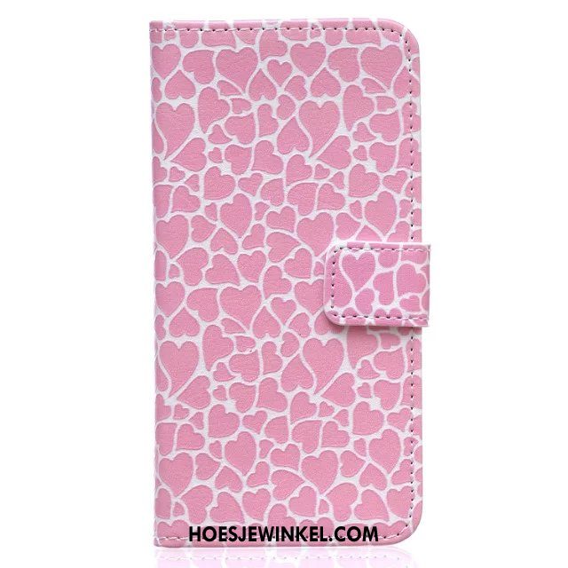 iPhone 5c Hoesje Clamshell All Inclusive Roze, iPhone 5c Hoesje Trend Reliëf