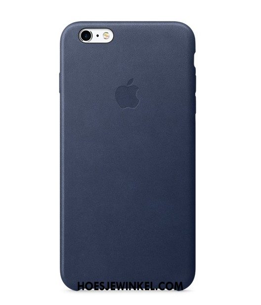 iPhone 6 / 6s Plus Hoesje Echt Leer Blauw Echte, iPhone 6 / 6s Plus Hoesje Bescherming Natuurlijk