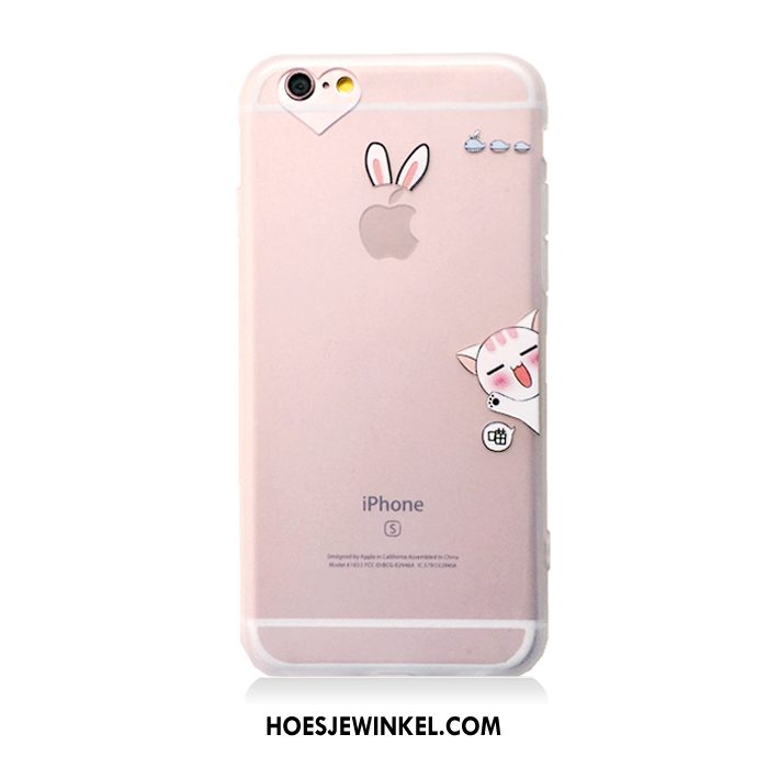 iPhone 6 / 6s Plus Hoesje Mobiele Telefoon Doorzichtig Kat, iPhone 6 / 6s Plus Hoesje Siliconen Bescherming