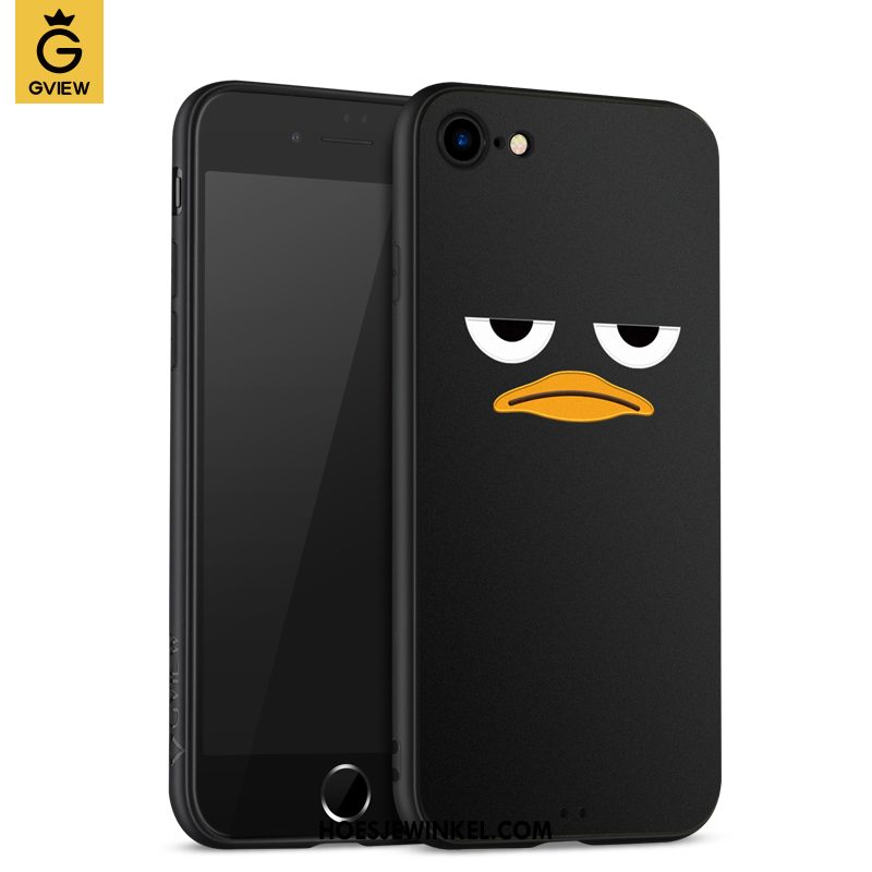 iPhone 7 Hoesje Persoonlijk Trendy Merk Zwart, iPhone 7 Hoesje Hanger Mobiele Telefoon