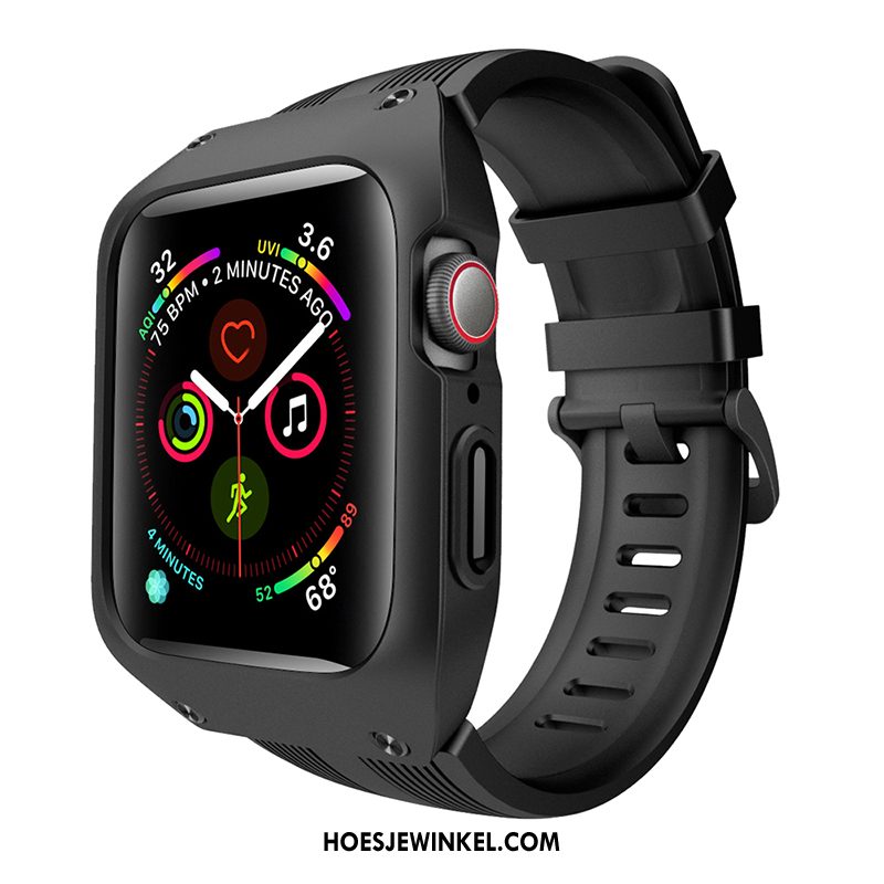 Apple Watch Series 1 Hoesje All Inclusive Zwart Hoes, Apple Watch Series 1 Hoesje Trendy Merk Persoonlijk