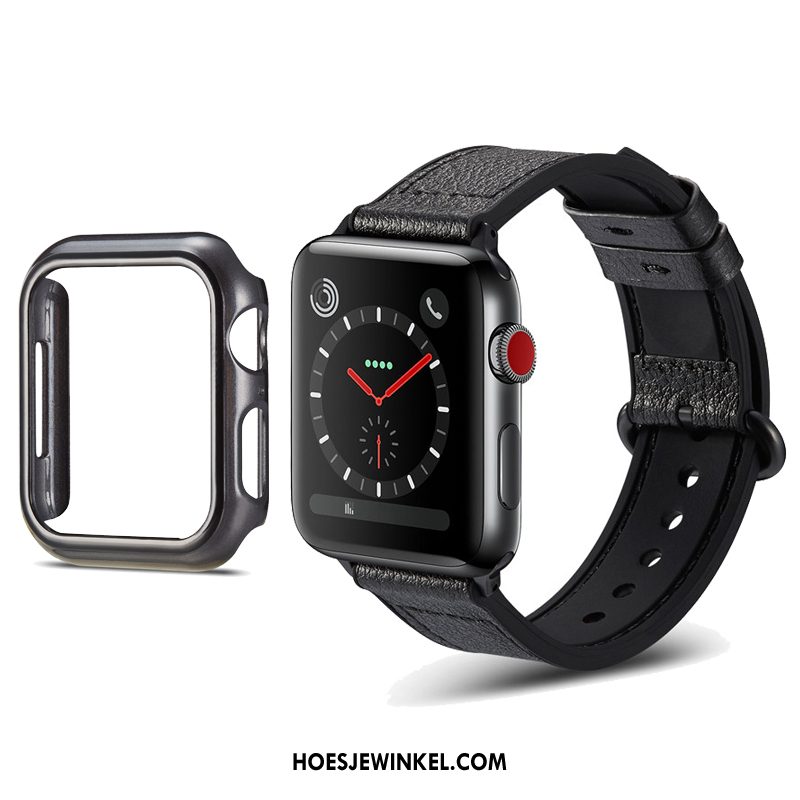 Apple Watch Series 1 Hoesje Bescherming Zwart Siliconen, Apple Watch Series 1 Hoesje Hoes Kleur