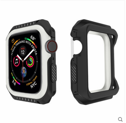 Apple Watch Series 1 Hoesje Blauw Anti-fall Bescherming, Apple Watch Series 1 Hoesje Siliconen Omlijsting